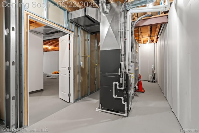 14153 Jode Park, Utica, MI 48315 - unfinished basement featuring heating unit