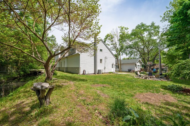 113 W Chicago St, Buchanan, MI 49107 - view of green lawn with central air condition unit