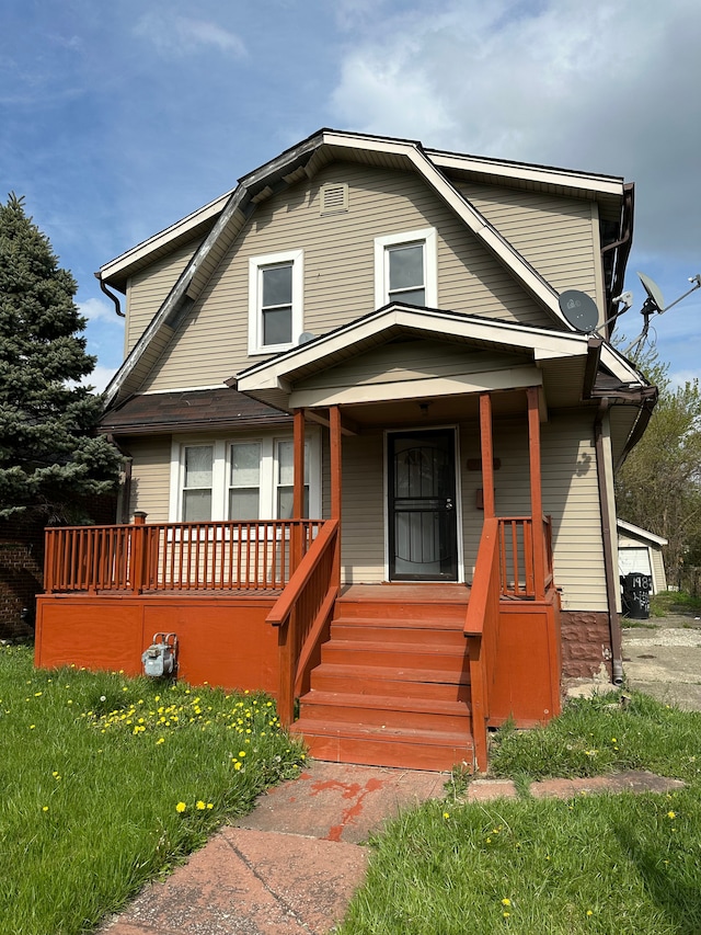 9982 Littlefield St, Detroit, MI 48227 - view of front of home with covered porch
