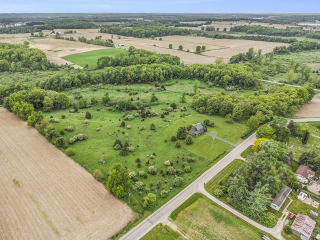 aerial view of property's location with rural landscape