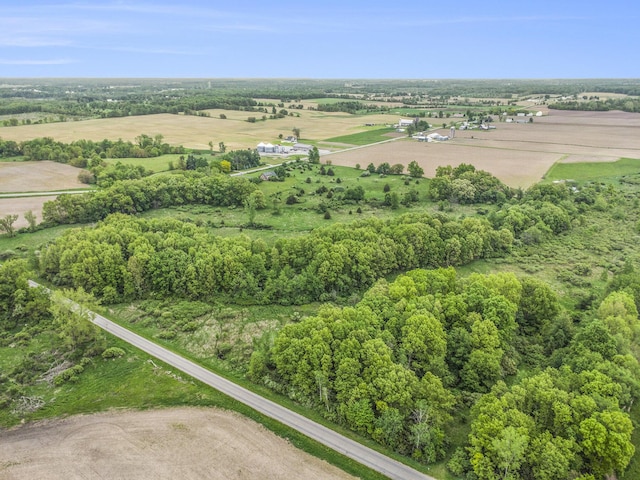 aerial view of sparsely populated area