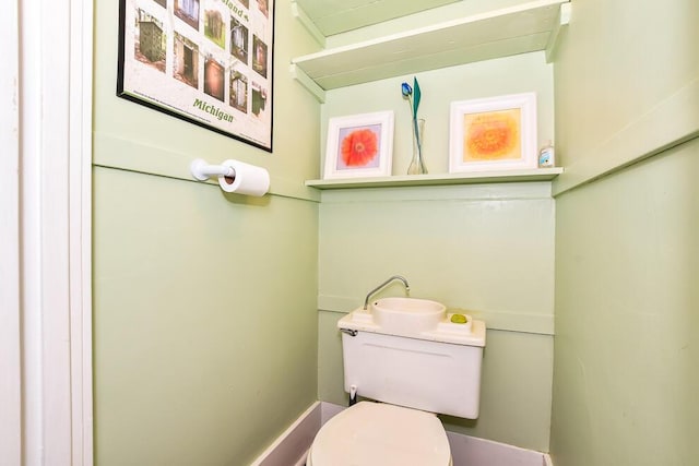 half bath with toilet