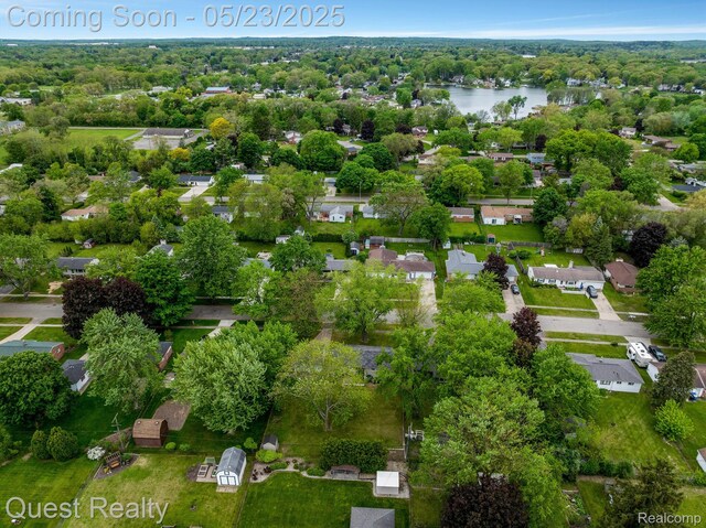 3680 Shoals St, Waterford, MI 48329 - aerial view of a large body of water