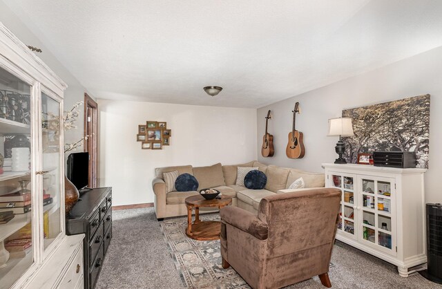 5511 Westside Dr, Alger, MI 48610 - carpeted living area featuring baseboards
