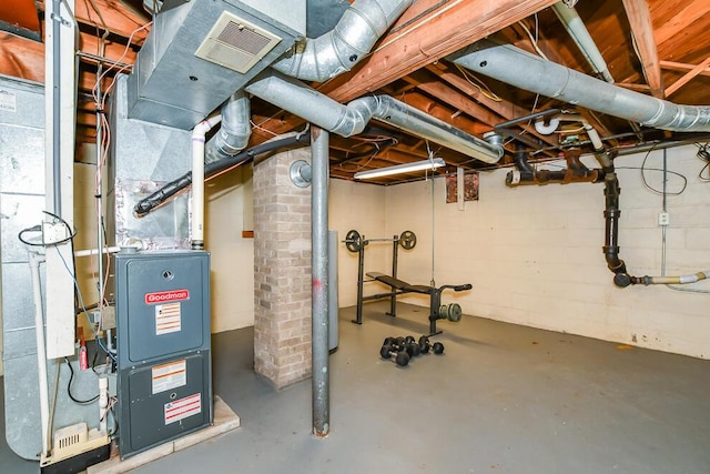 view of basement