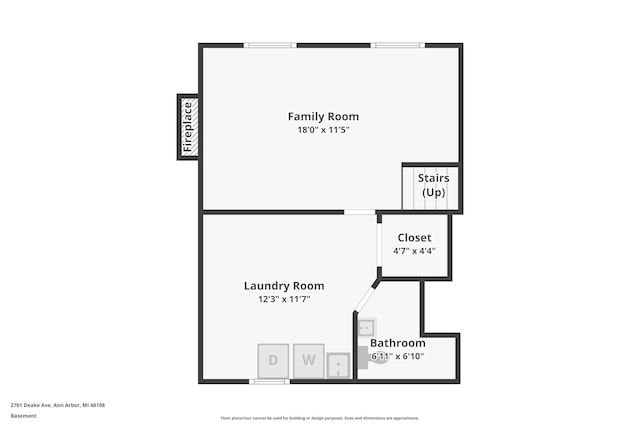 2761 Deake Ave, Ann Arbor, MI 48108 - property floor plan