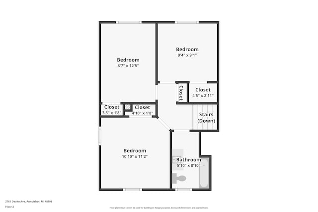 2761 Deake Ave, Ann Arbor, MI 48108 - home floor plan