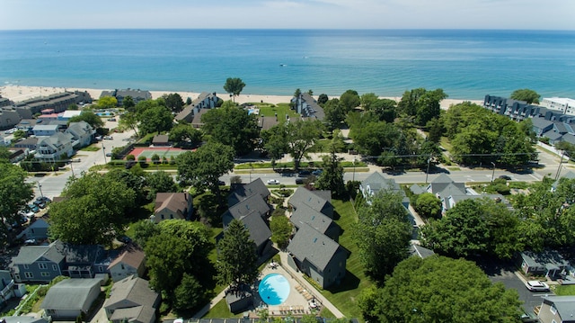 130 N Shore Dr Unit 8, South Haven, MI 49090 - aerial view of property and surrounding area with nearby suburban area and a large body of water