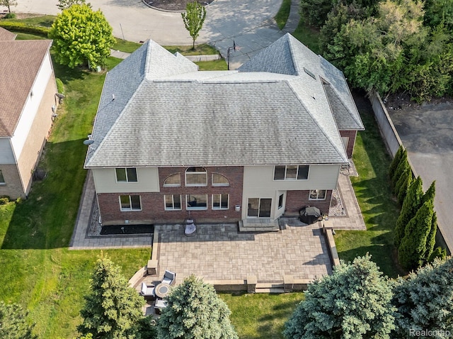 1231 Burns Dr, Troy, MI 48083 - view from above of property