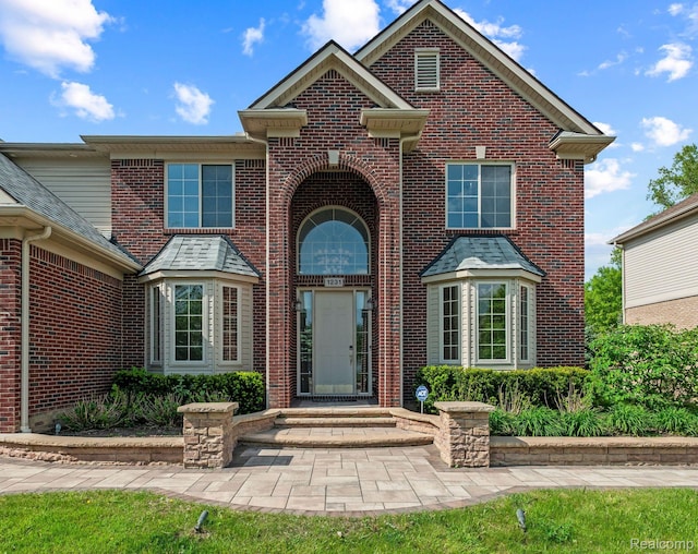 1231 Burns Dr, Troy, MI 48083 - view of front facade with brick siding