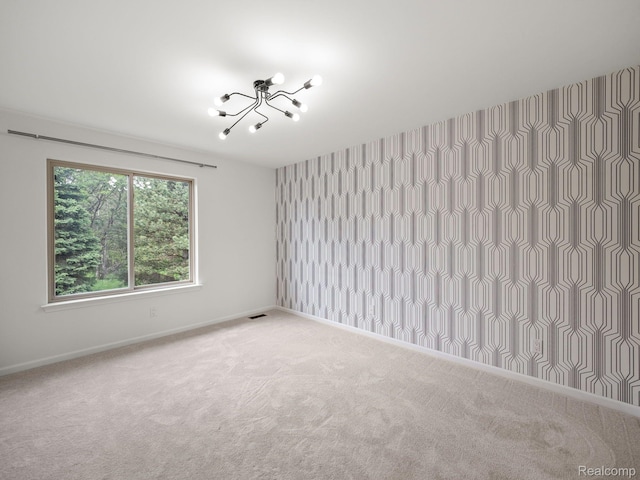 1231 Burns Dr, Troy, MI 48083 - empty room with carpet floors and baseboards