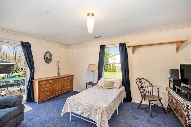 2574 S Lake Pleasant Rd, Metamora, MI 48455 - bedroom featuring carpet floors and access to outside