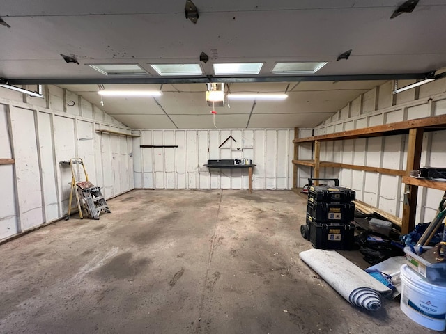 3820 Kaiser Rd, Tecumseh, MI 49286 - garage with a garage door opener
