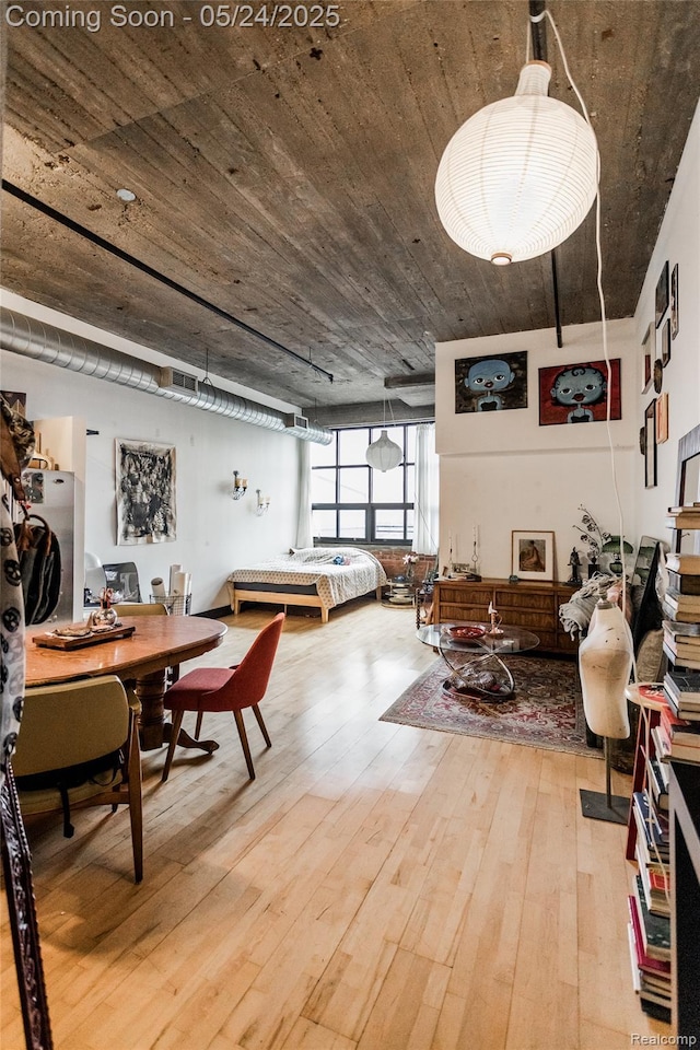 460 W Canfield St # 212/Unit 21, Detroit, MI 48201 - dining space featuring hardwood / wood-style flooring