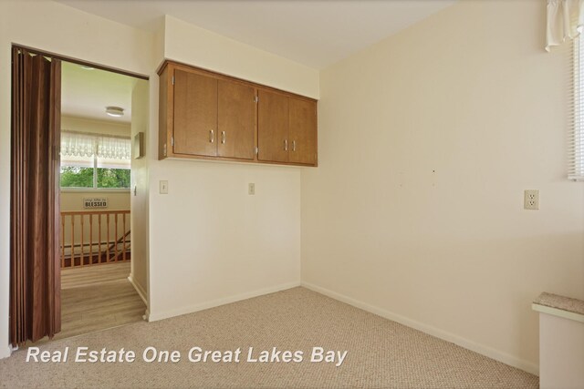 5354 N River Rd, Freeland, MI 48623 - laundry room featuring carpet flooring and baseboards