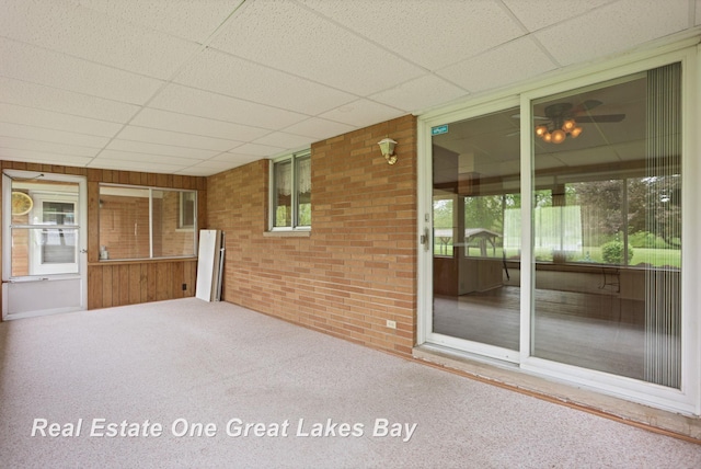 5354 N River Rd, Freeland, MI 48623 - view of unfurnished sunroom