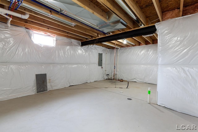 796 War Bonnet Dr, Tecumseh, MI 49286 - unfinished basement with electric panel
