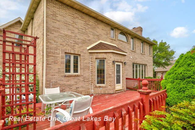 4168 Windemere Dr, Saginaw, MI 48603 - view of wooden deck
