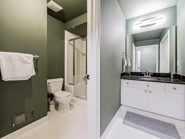 4575 Forest Edge Ln, West Bloomfield, MI 48323 - full bathroom featuring toilet, a stall shower, vanity, and baseboards