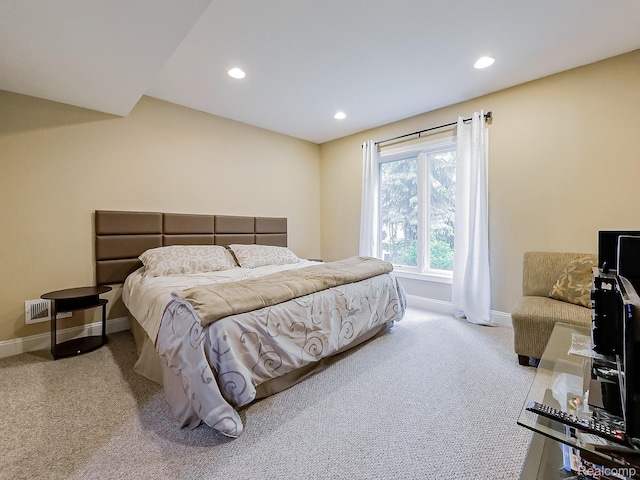 4575 Forest Edge Ln, West Bloomfield, MI 48323 - bedroom with carpet flooring, baseboards, and recessed lighting