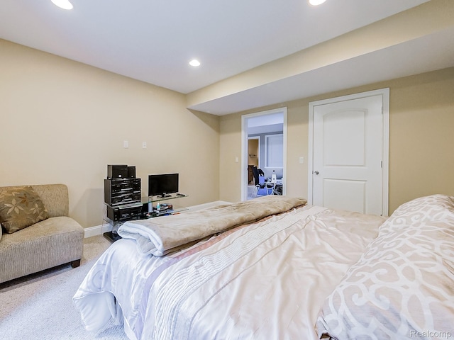 4575 Forest Edge Ln, West Bloomfield, MI 48323 - bedroom with carpet flooring, recessed lighting, and baseboards