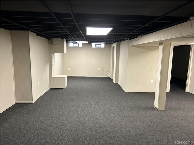 8903 Appleton, Redford, MI 48239 - basement with dark carpet