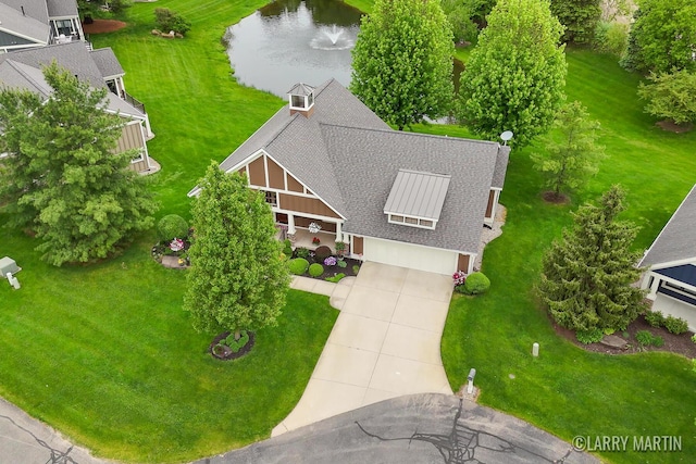 7708 Stations Dr SW, Byron Center, MI 49315 - aerial view of property and surrounding area with a large body of water