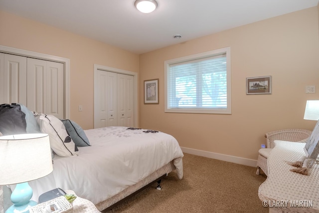 7708 Stations Dr SW, Byron Center, MI 49315 - carpeted bedroom featuring two closets and baseboards