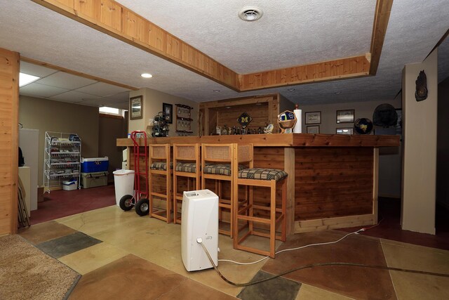 113 Davis Dr, Brooklyn, MI 49230 - wine cellar with a textured ceiling and a dry bar