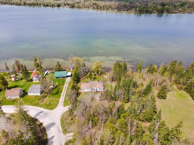 9168 Clewley Rd, Lachine, MI 49753 - aerial view of a large body of water