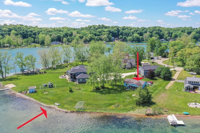 65805 S St, Cassopolis, MI 49031 - bird's eye view of a large body of water