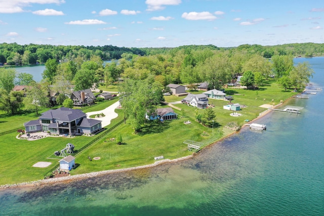 65805 S St, Cassopolis, MI 49031 - drone / aerial view of a nearby body of water