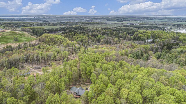 5301 Durga Rd, Williamsburg, MI 49690 - aerial view of property and surrounding area featuring a forest