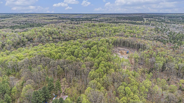 5301 Durga Rd, Williamsburg, MI 49690 - aerial overview of property's location with a heavily wooded area