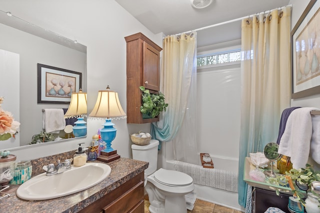 165LOT220 S Opdyke Rd, Auburn Hills, MI 48326 - bathroom featuring vanity, toilet, and shower / bathtub combination with curtain