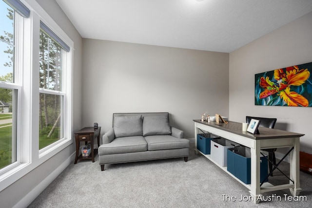 9012 N Wolven Ridge Ct, Rockford, MI 49341 - carpeted office with baseboards