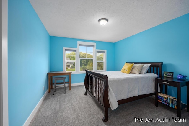 9012 N Wolven Ridge Ct, Rockford, MI 49341 - carpeted bedroom with baseboards and a textured ceiling