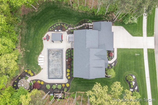 9012 N Wolven Ridge Ct, Rockford, MI 49341 - aerial view