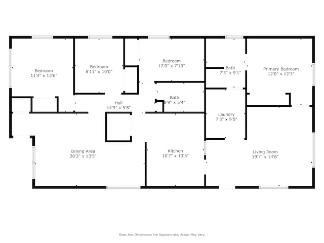 80 E Mahan Ave, Hazel Park, MI 48030 - floor plan / room layout