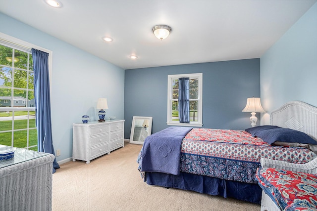 925 Plym Rd, Niles, MI 49120 - carpeted bedroom featuring baseboards and recessed lighting
