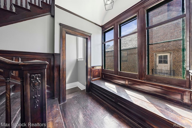 94 E Boston Blvd, Detroit, MI 48202 - foyer with dark wood finished floors and baseboards