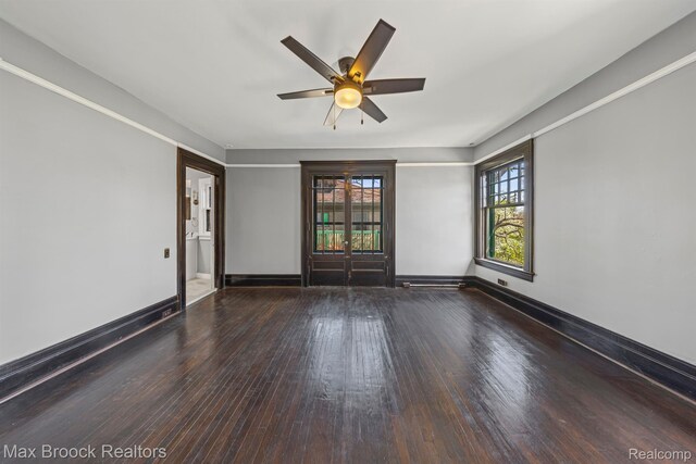 94 E Boston Blvd, Detroit, MI 48202 - spare room featuring hardwood / wood-style flooring and a ceiling fan