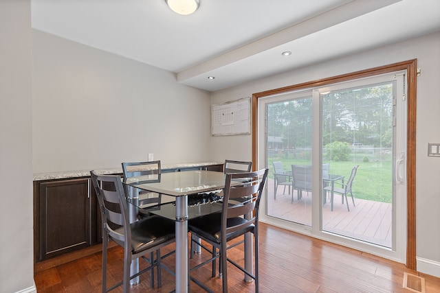 1533 Walton Blvd, Rochester Hills, MI 48309 - dining space featuring wood finished floors, baseboards, and recessed lighting