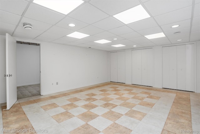 5844 Independence Ln, West Bloomfield, MI 48322 - unfurnished room featuring recessed lighting and a paneled ceiling