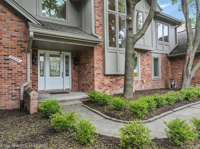 5844 Independence Ln, West Bloomfield, MI 48322 - entrance to property featuring brick siding