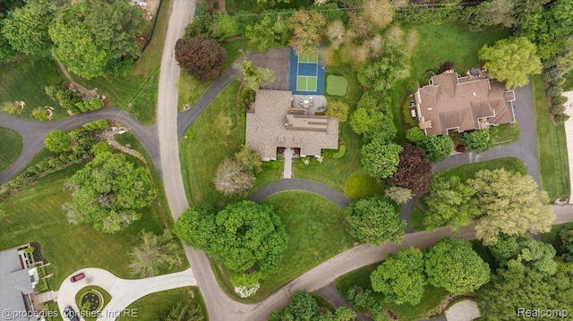 4889 Ardmore Dr, Bloomfield Hills, MI 48302 - aerial view of property and surrounding area