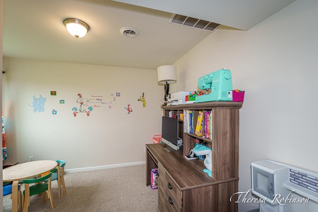 4240 Butternut Dr, Wayland, MI 49348 - office area featuring carpet and baseboards