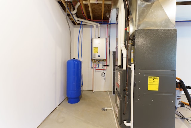 9674 Iosco Ridge Dr, Gregory, MI 48137 - utilities featuring tankless water heater and heating unit