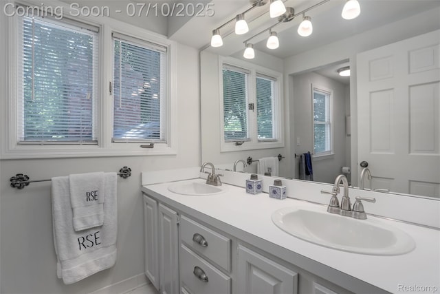 3445 Medford Dr, Troy, MI 48084 - full bath with double vanity