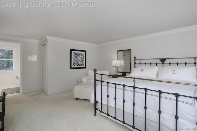 3445 Medford Dr, Troy, MI 48084 - carpeted bedroom featuring ornamental molding